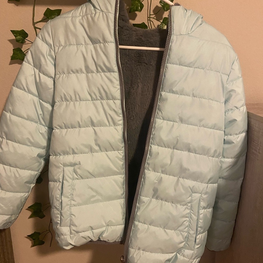 Puffer jacket, blue